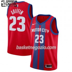 Canotte Bambino Detroit Pistons Blake Griffin 23 2019-20 Nike City Edition Swingman